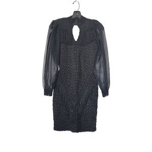 4-U Dress with Fringes And Transparent Sleeves Vintage Dress